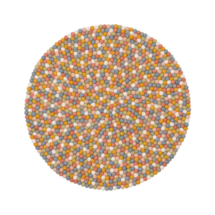myfelt - Liese Filzkugelteppich, Ø 140 cm
