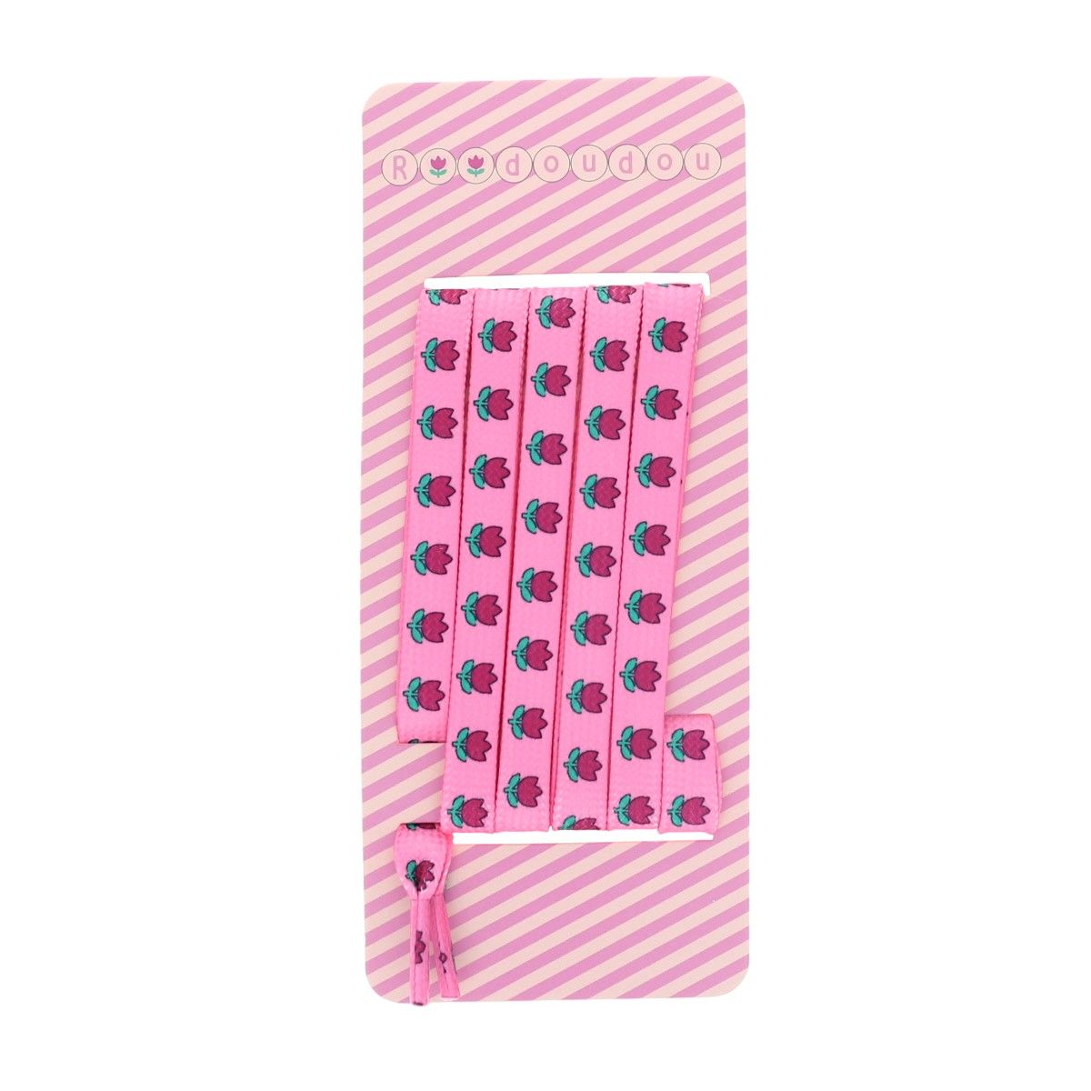 Lacets tulipes roses - Zou Bisou Bisou Roodoudou