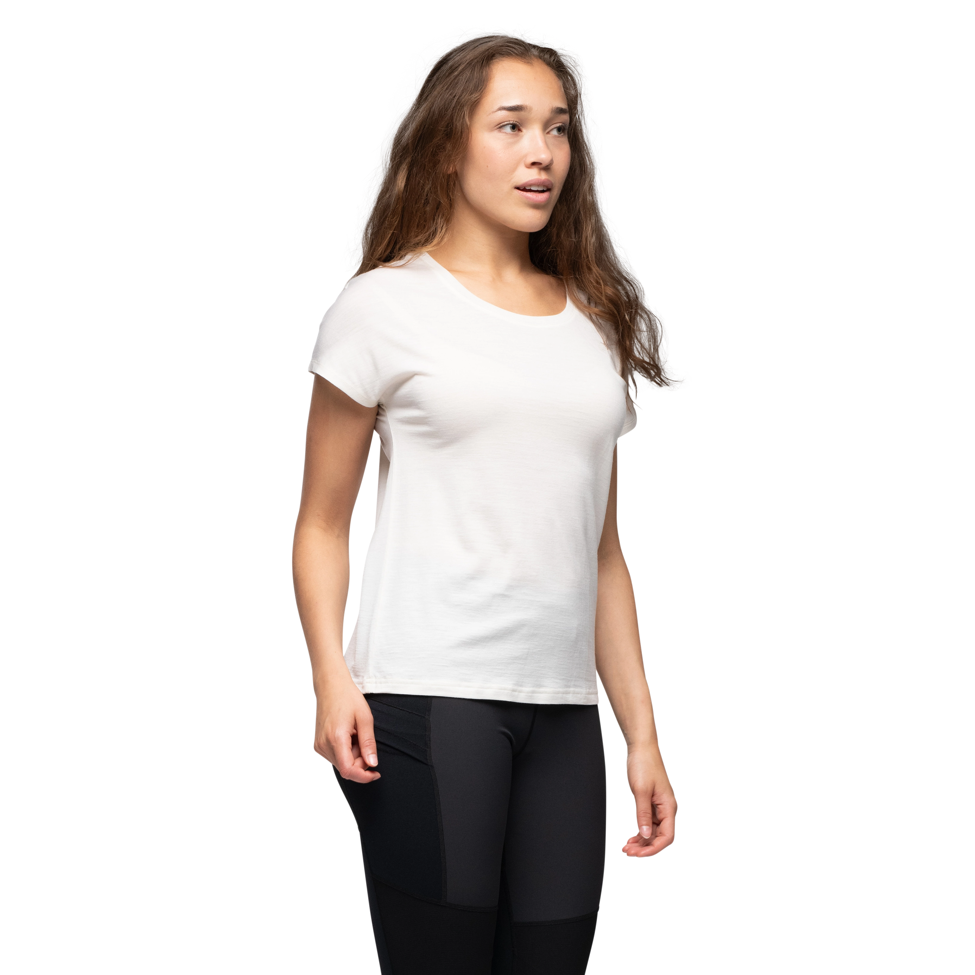 Whenever Merino Tee Women Vanilla White