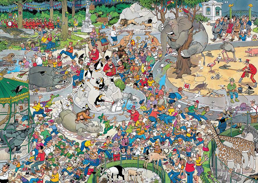 PUZZLE 1000 PIECES COMIC LE ZOO