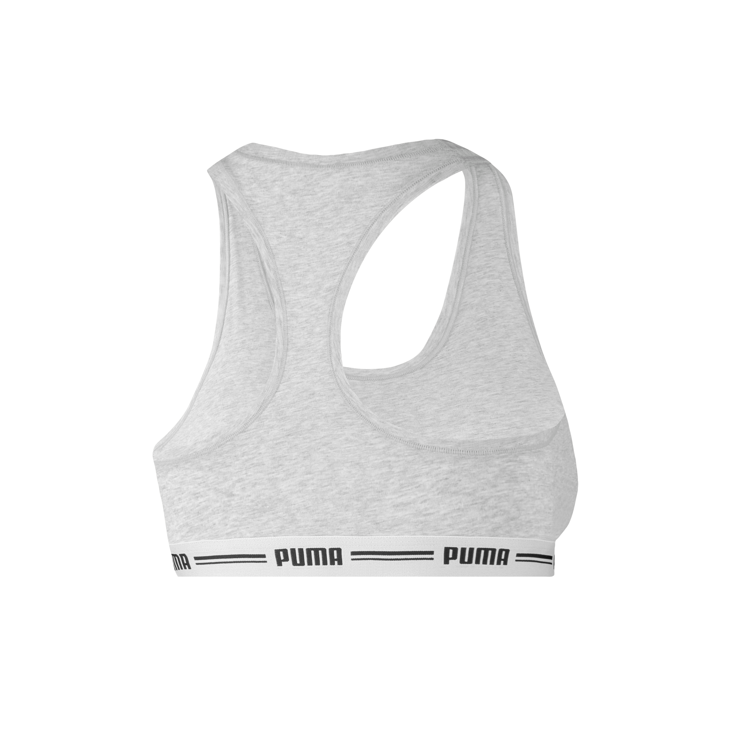 PUMA Sport-Bustier »PUMA WOMEN RACER BACK TOP 1P HANG«, Racerback-Rücken, Logo-Unterbrustband, ohne Bügel, elastisch