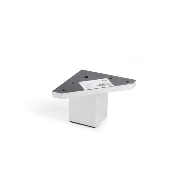 Rei Pé Quadrado Abs Cromado Brilhante 15cm - 1160440143