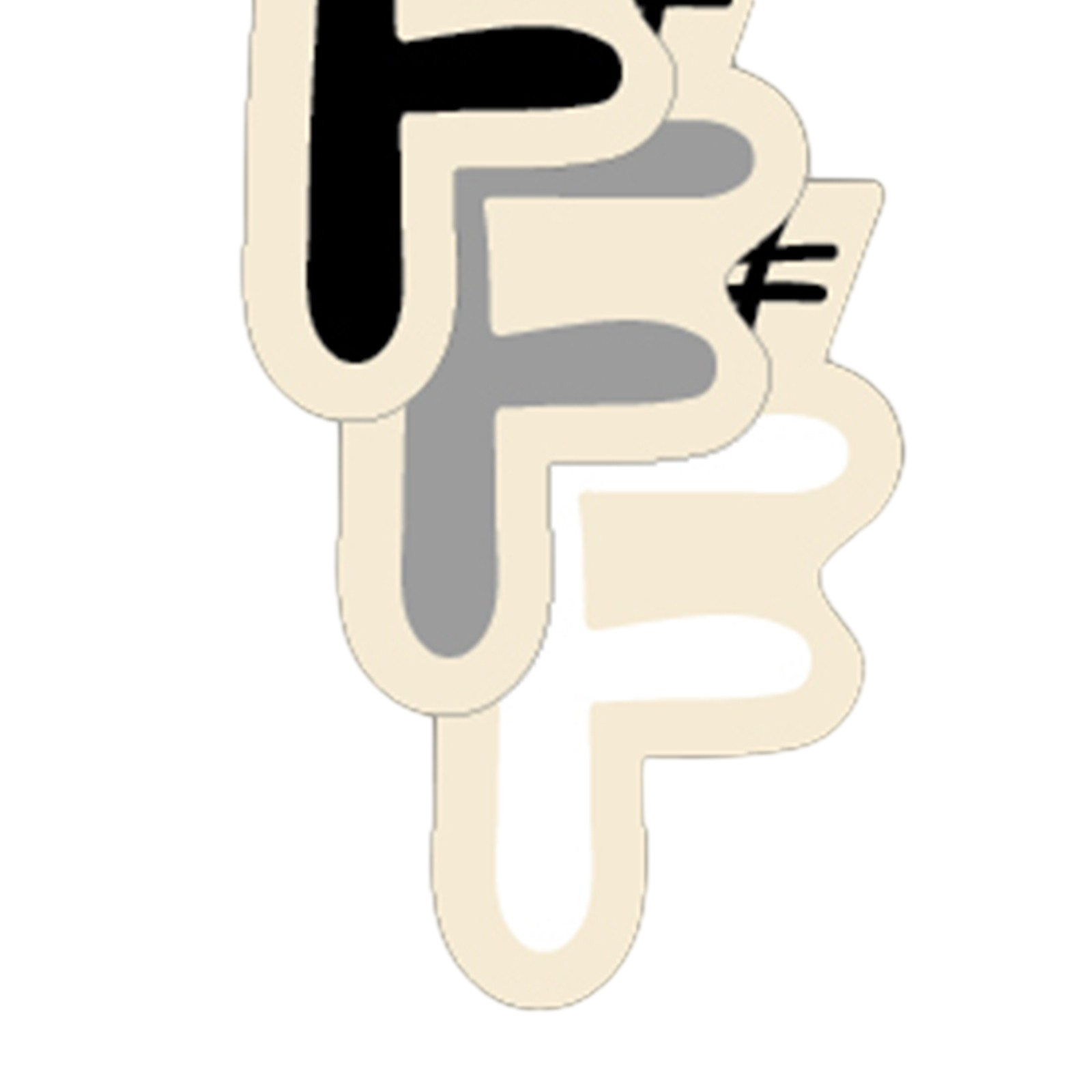 Buchstaben gross F