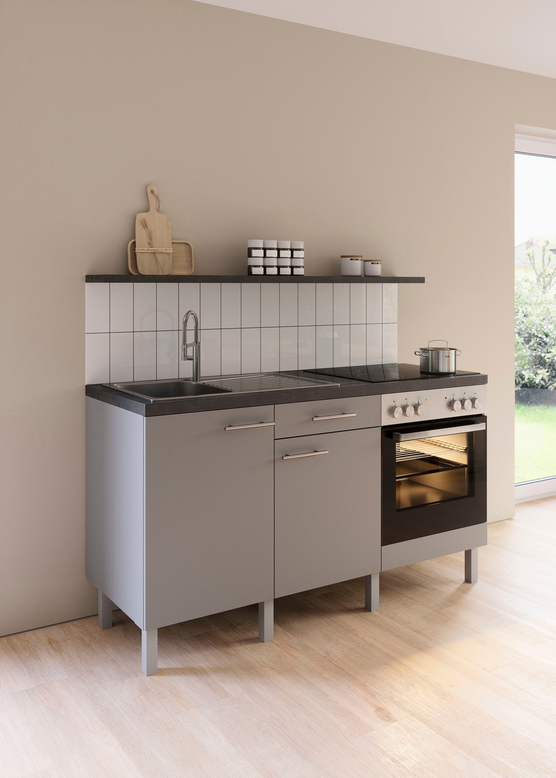 OPTIFIT Küche »Lilly« Breite 160 cm, wahlweise mit E-Geräten