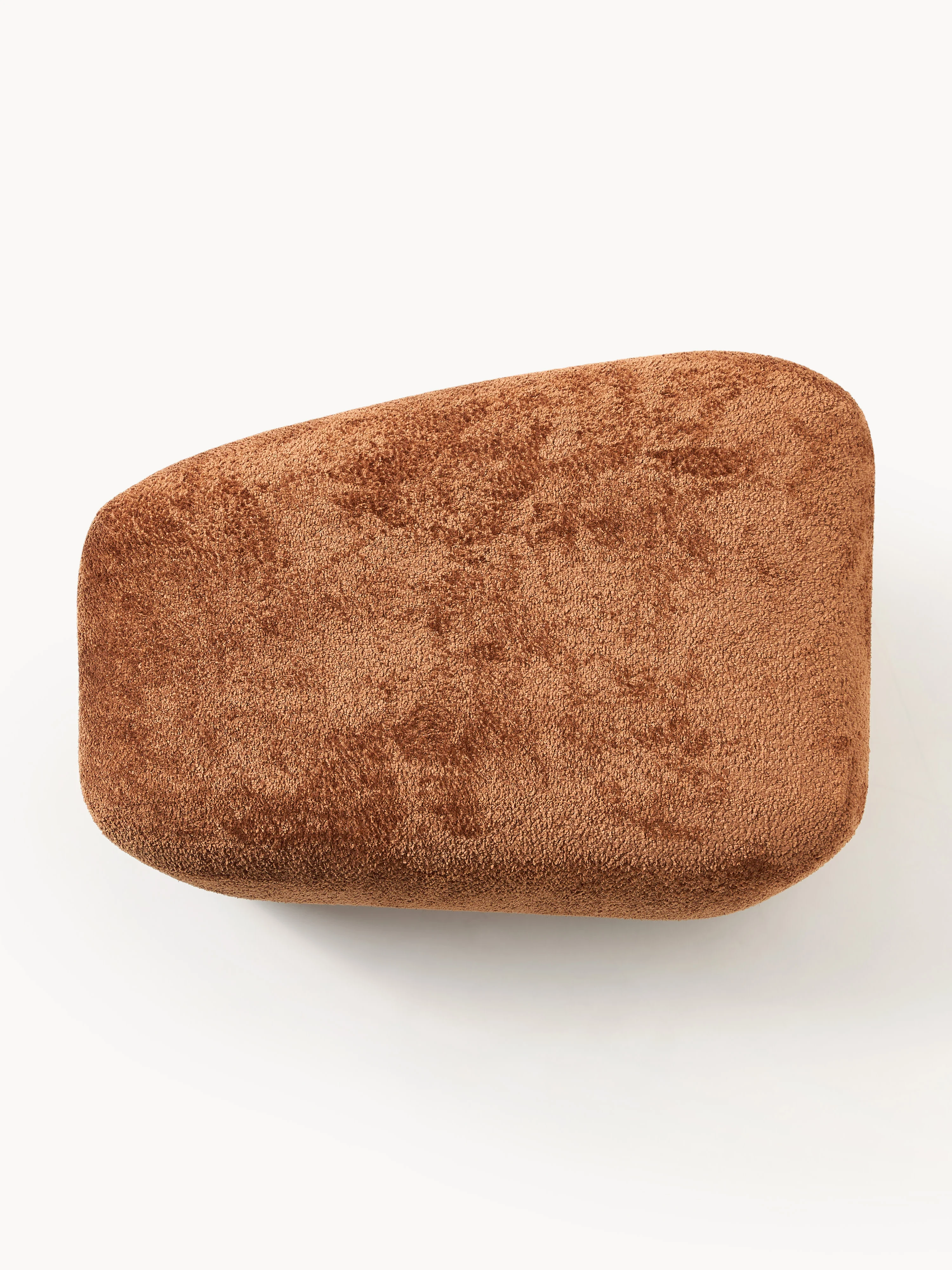 Grote teddy bouclé ottoman Wolke