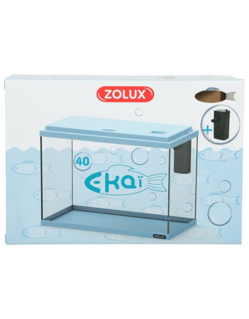 Zolux Ekaï Aquarium 35 Lichtblauw - Aquaria