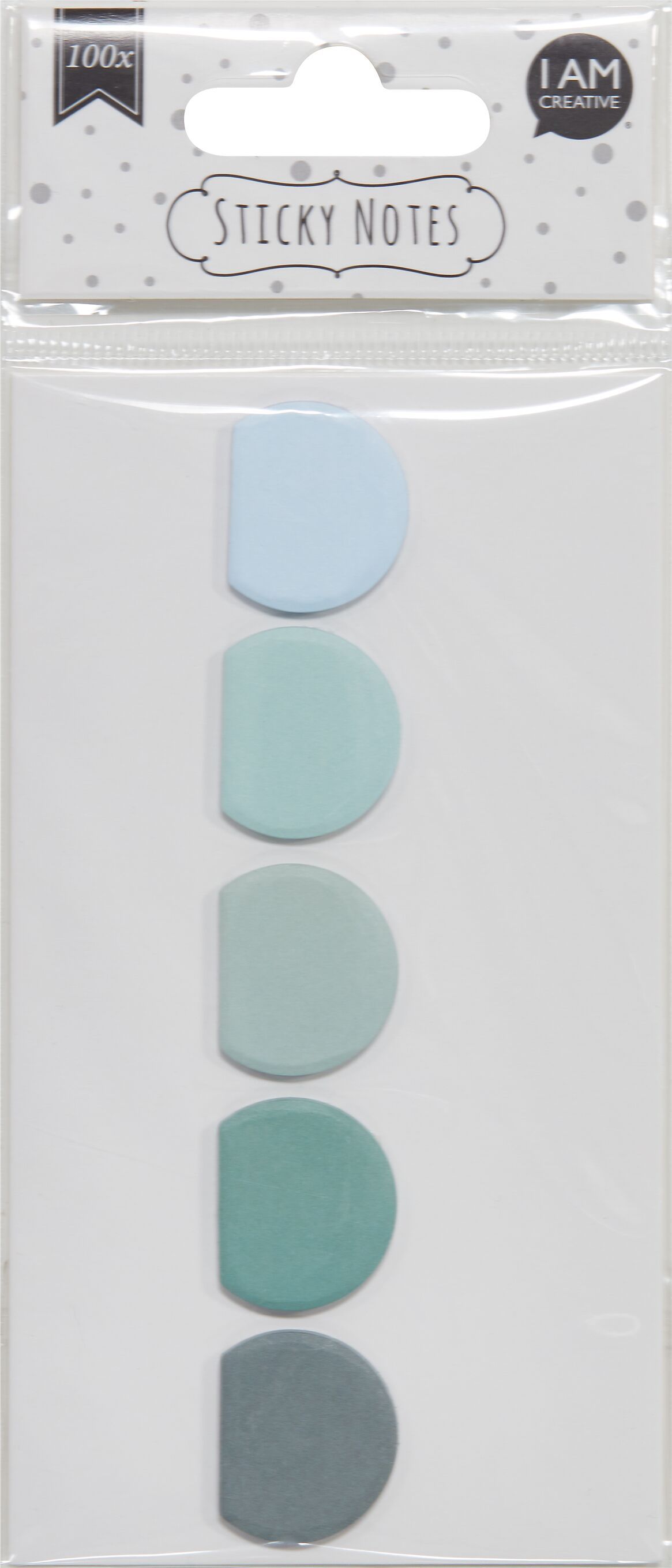 HANA Sticky Notes blau 100 St. - Blau / B: 18.0 cm x T: 0.2 cm x H: 8.0 cm