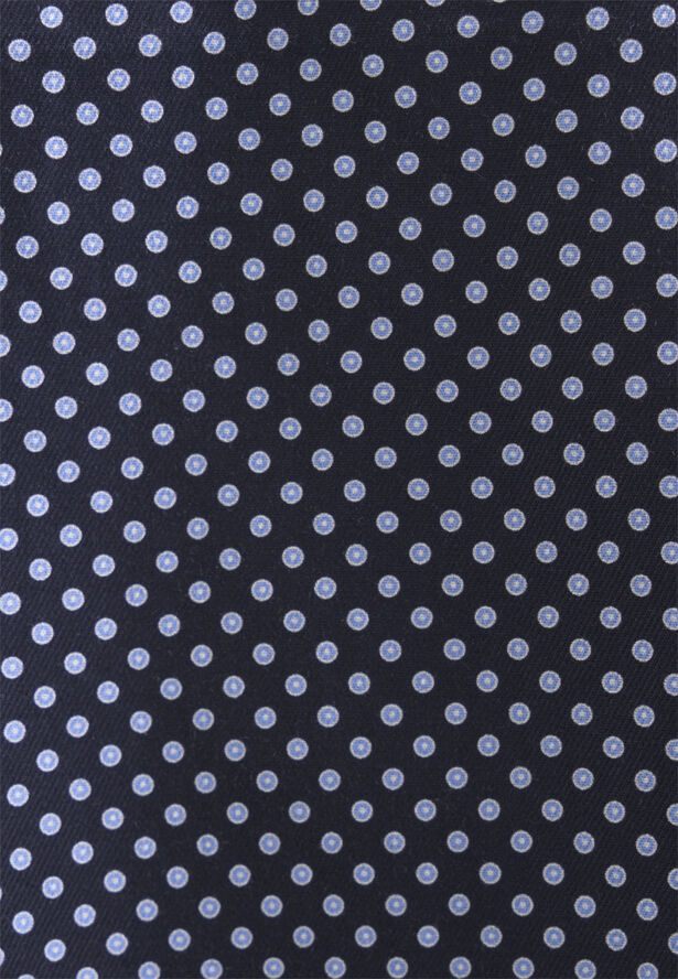 Seidensticker Business Shirt Slim Long sleeve Kent-Collar Print Blue