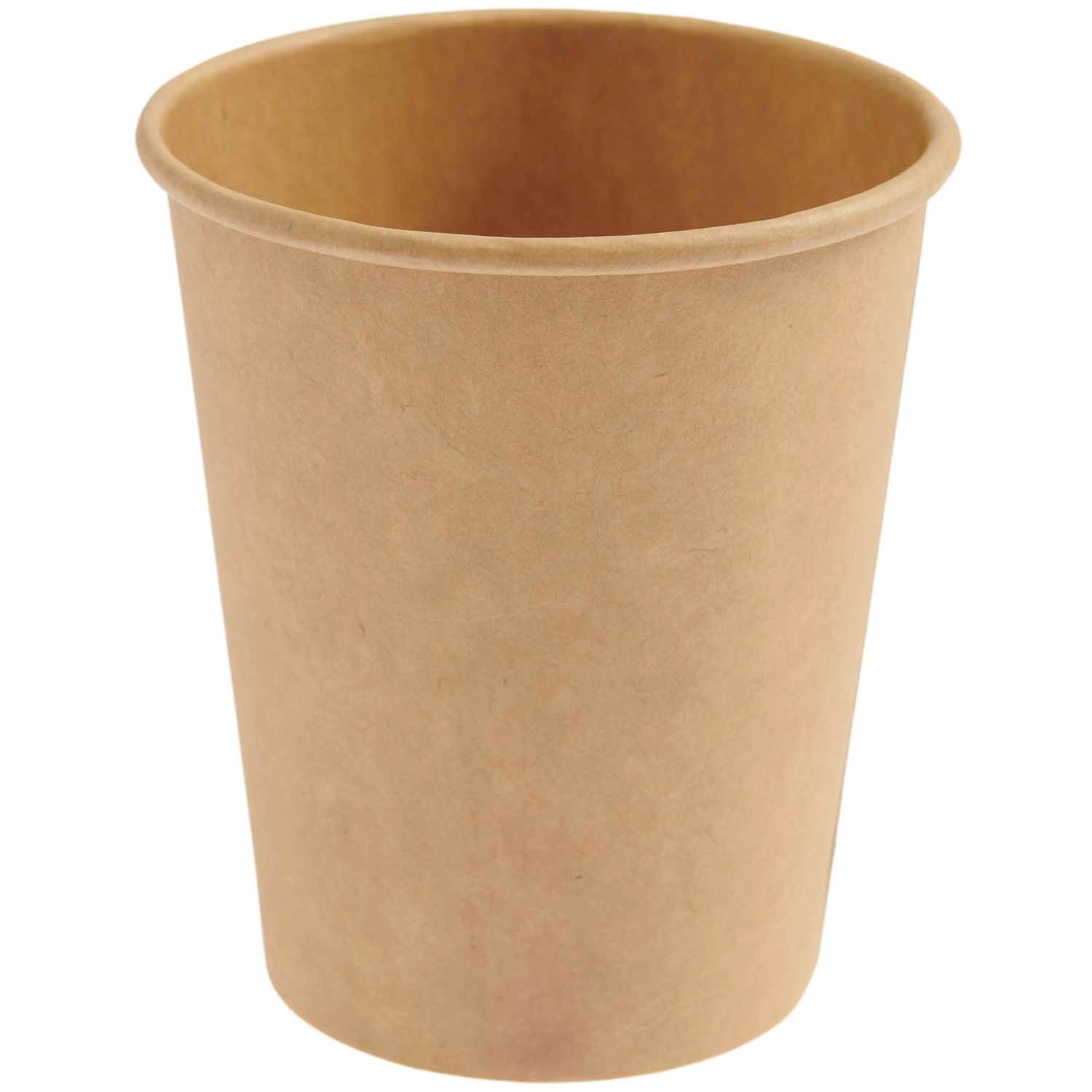 Pappbecher KRAFTPAPIER 8-teilig
