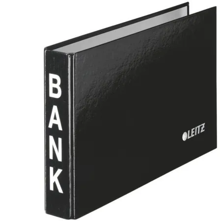 Leitz 10020095 Bankordner 2-Ringe, 20mm, schwarz
