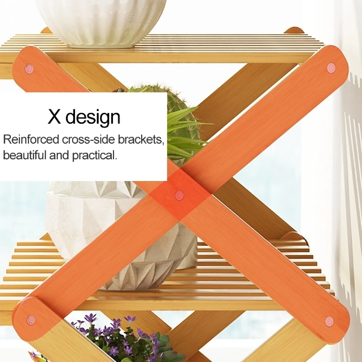 Wewoo Support de fleurs pliable - 50 cm