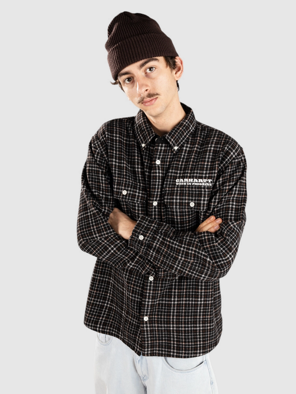 Carhartt WIP Runaway Millett Shirt millett check/black/wax