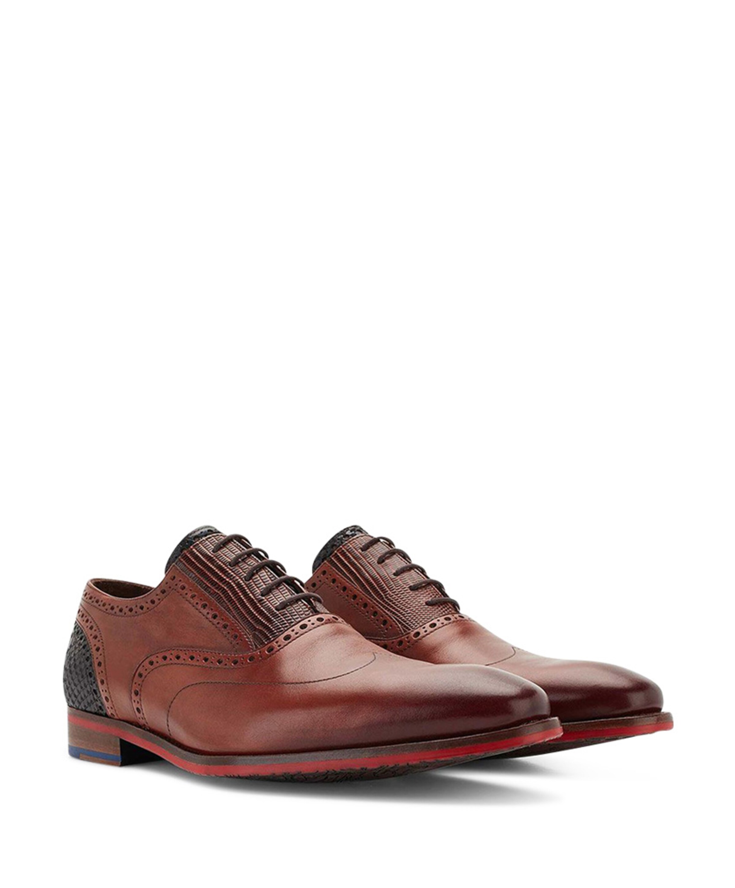 Floris van Bommel HEREN MOLIERE RZ veterschoenen bruin