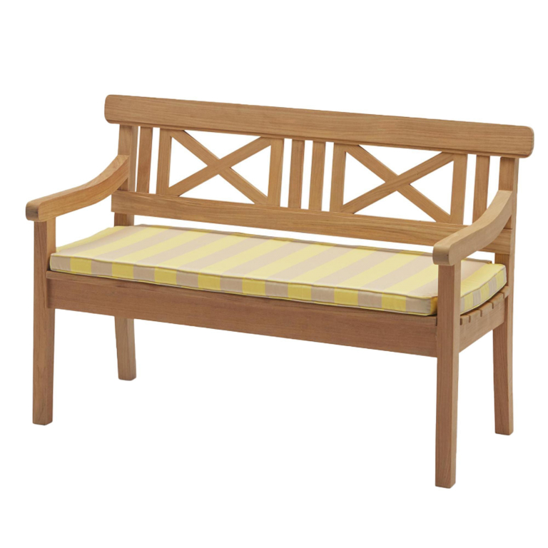 Fritz Hansen Zitkussen Drachman tuinbank 120 lemon/sand