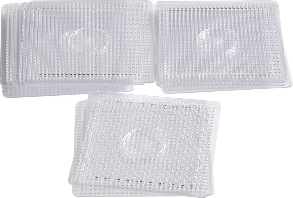 Perleplade - Stor Kvadrat Firkant - Medium - 14,5X14,5 CM - 10 Stk