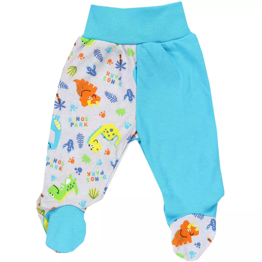 TupTam Baby Hose mit Fuß 5er Pack graugrün