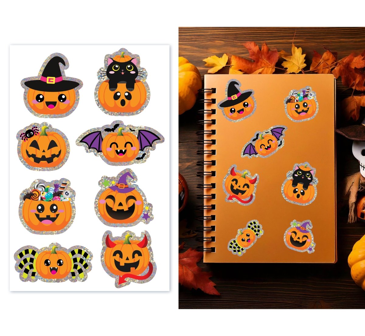 Halloween Stickers Pompoen