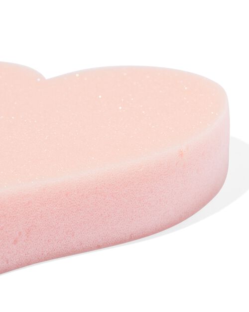 éponge de bain coeur
