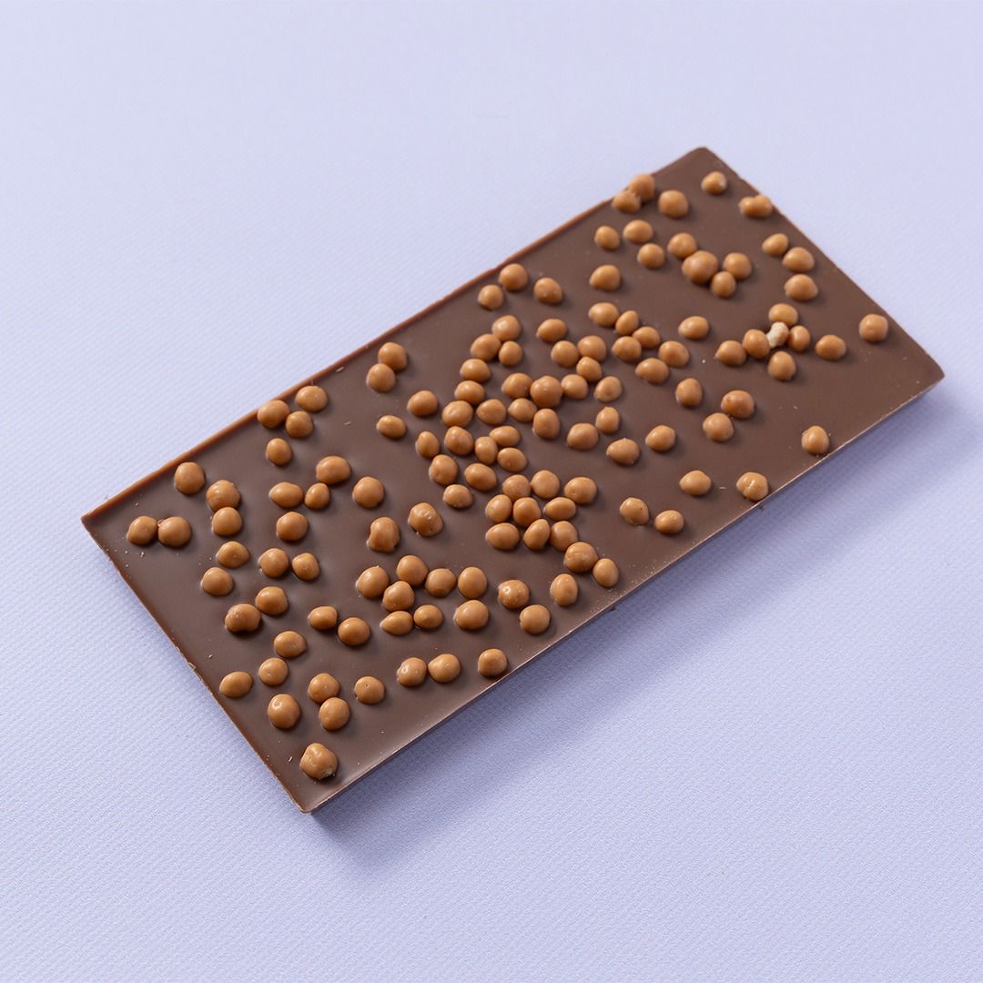 Chocoladereep melk crispy caramel/zeezout