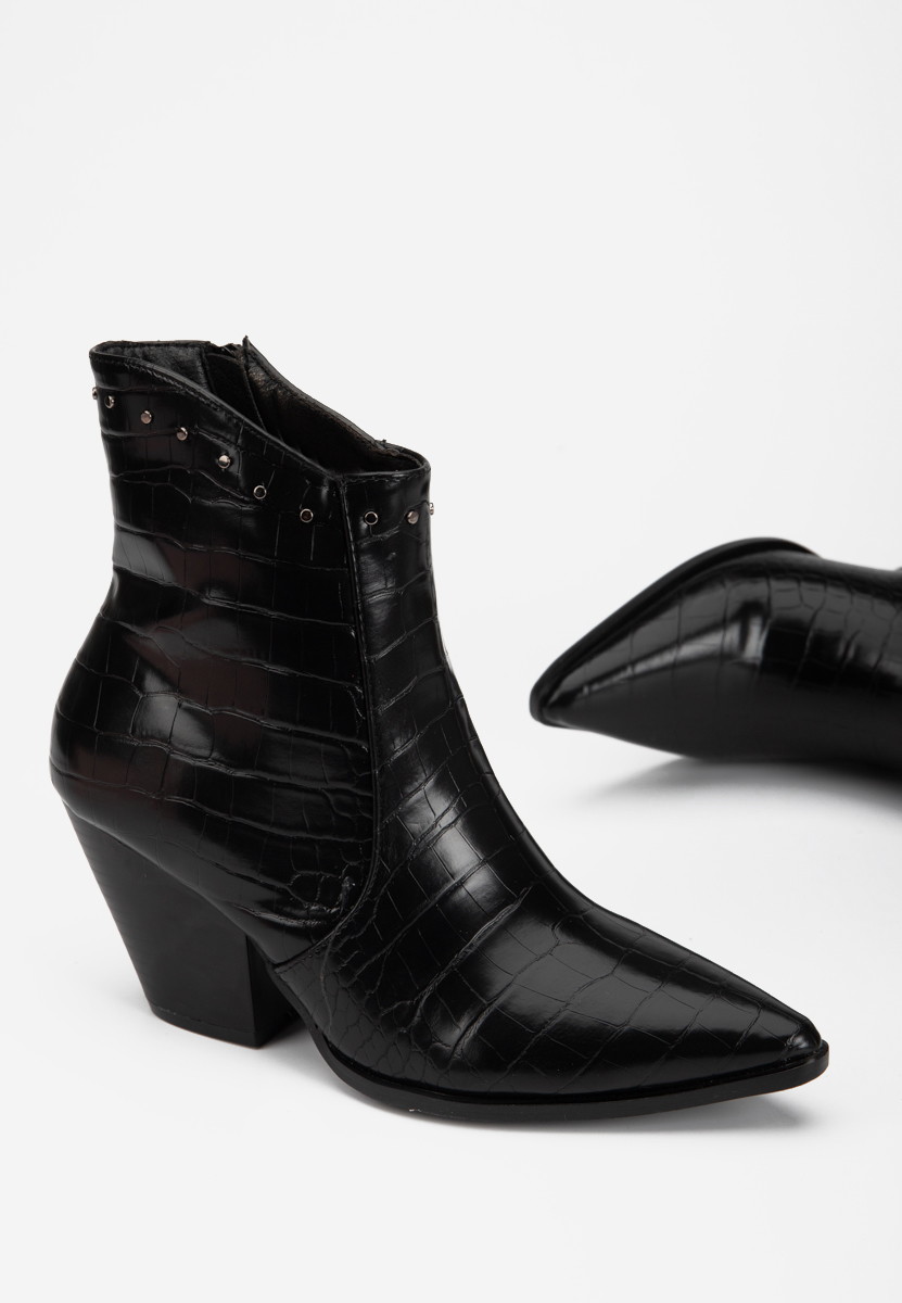 Bottines western femme noires Thera