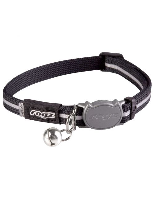 Rogz Alleycat Halsband Zwart - Kattenhalsband