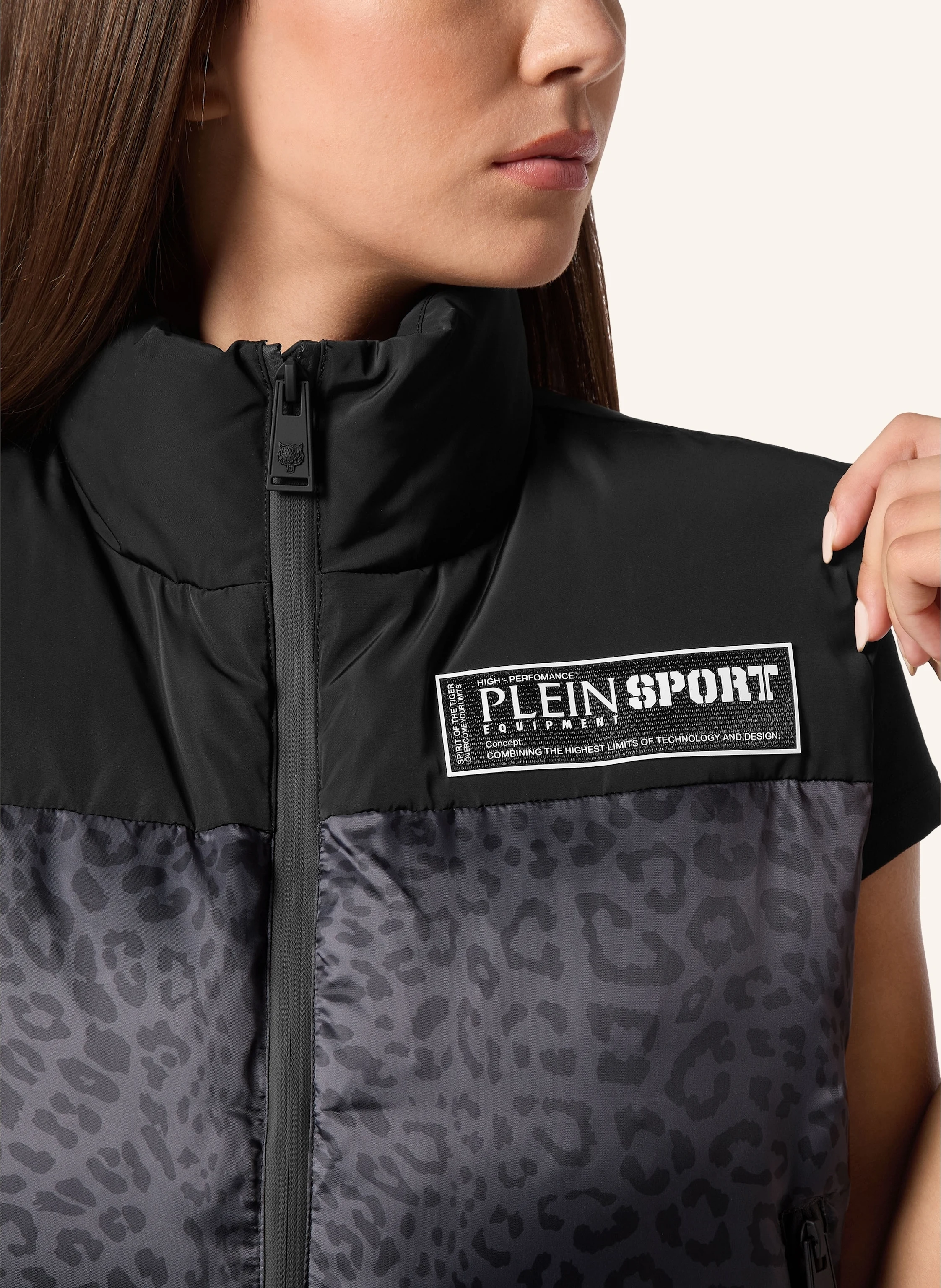 PLEIN SPORT Weste LEOPARD