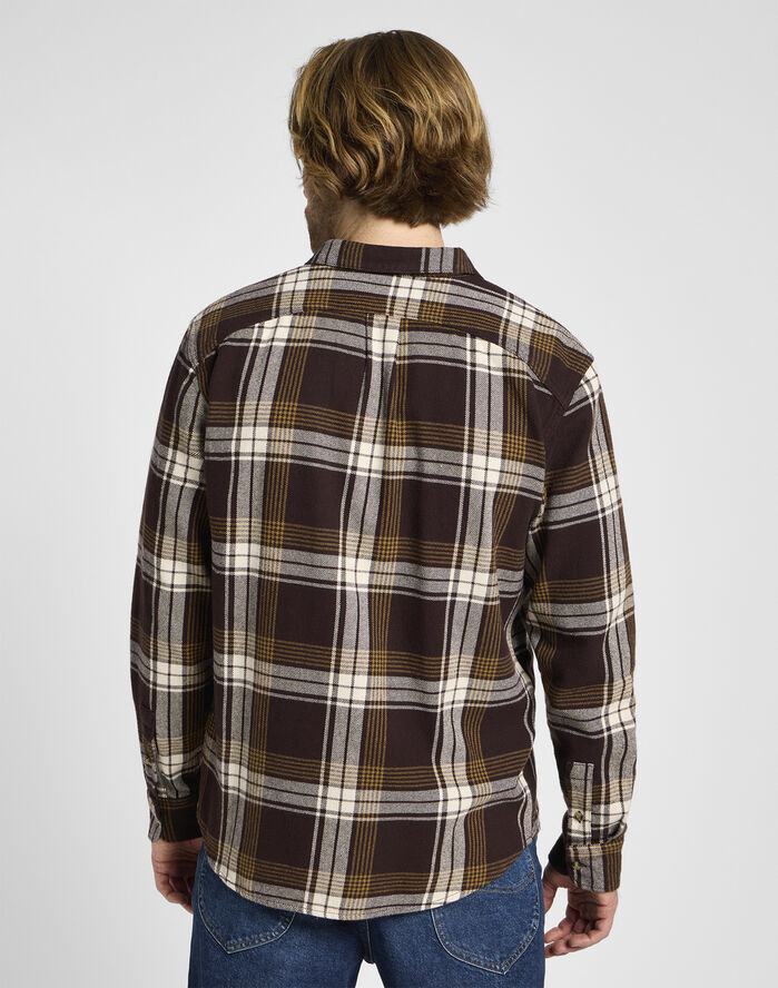 Lee RIVETED SHIRT Bordeaux