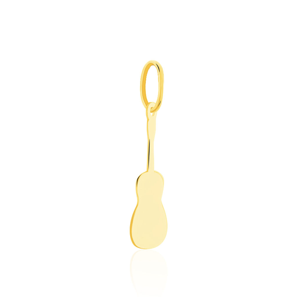 Pendentif Fatema Musique Guitare Or Jaune