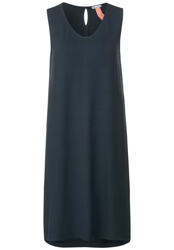 Kleid in Unifarbe - cool vintage green