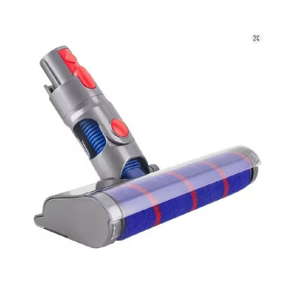 Escova Compatível Dyson V7/ V8/ V10/ V11/ V15 - Luz LED Frontal - Rolo Fluffy