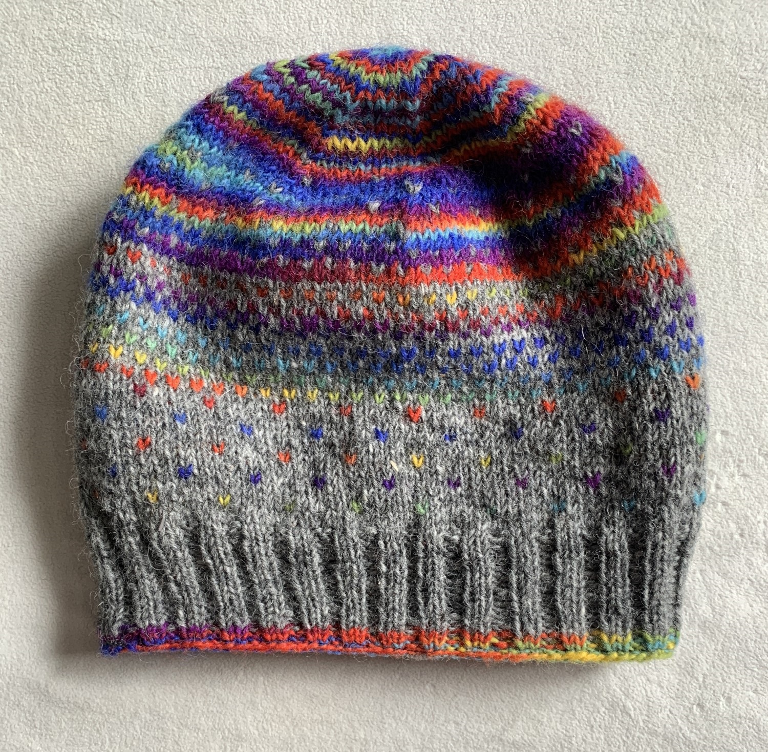 Strickmütze, grau, multicolor günstig bestellen