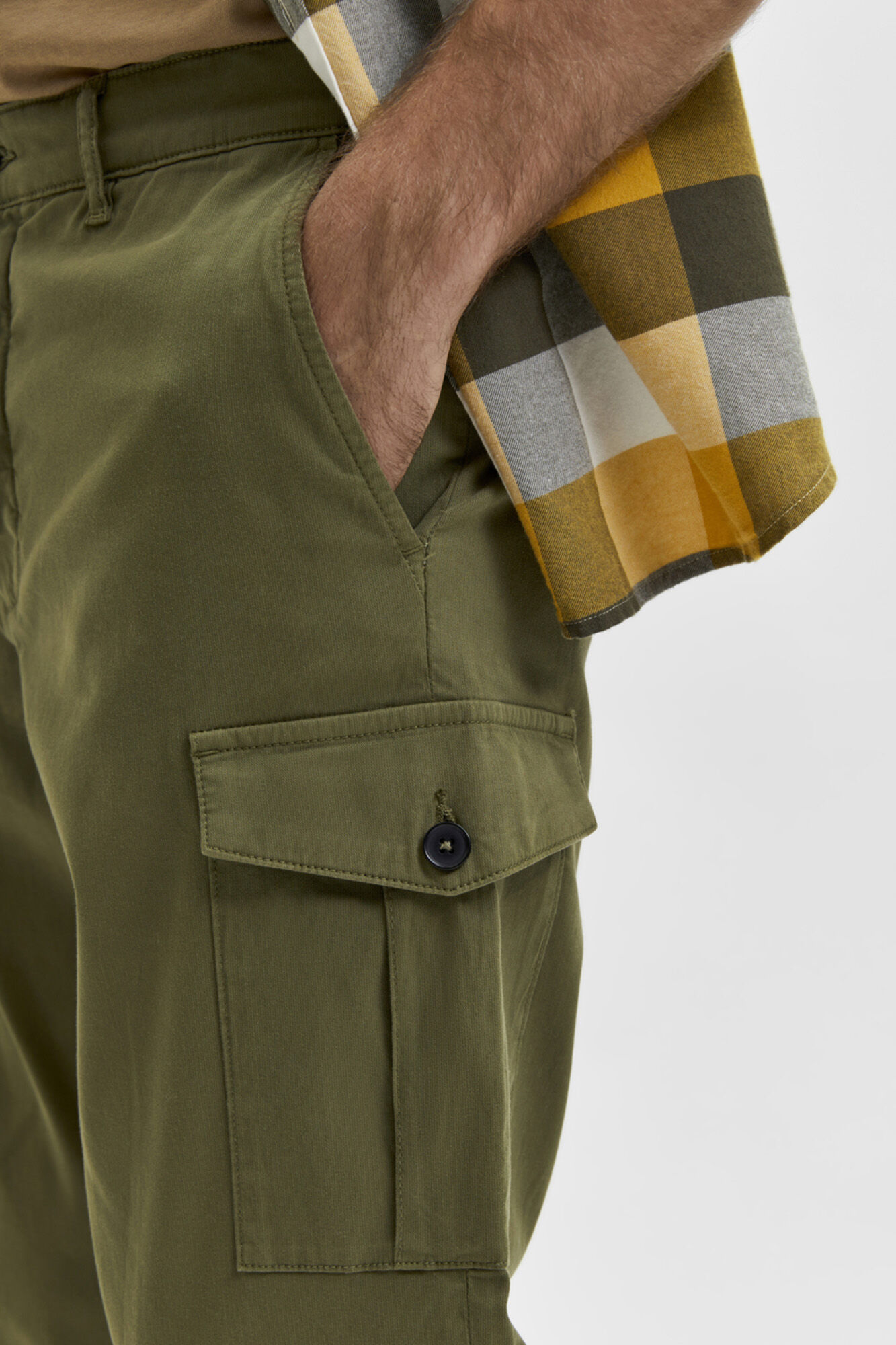 Calça cargo slim fit - Verde