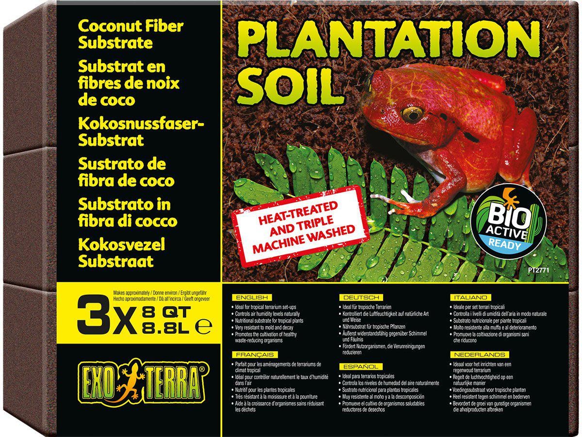 EXOTERRA - Plantation Soil 3 X 8.8L Tropical Substrate- (222.5091)