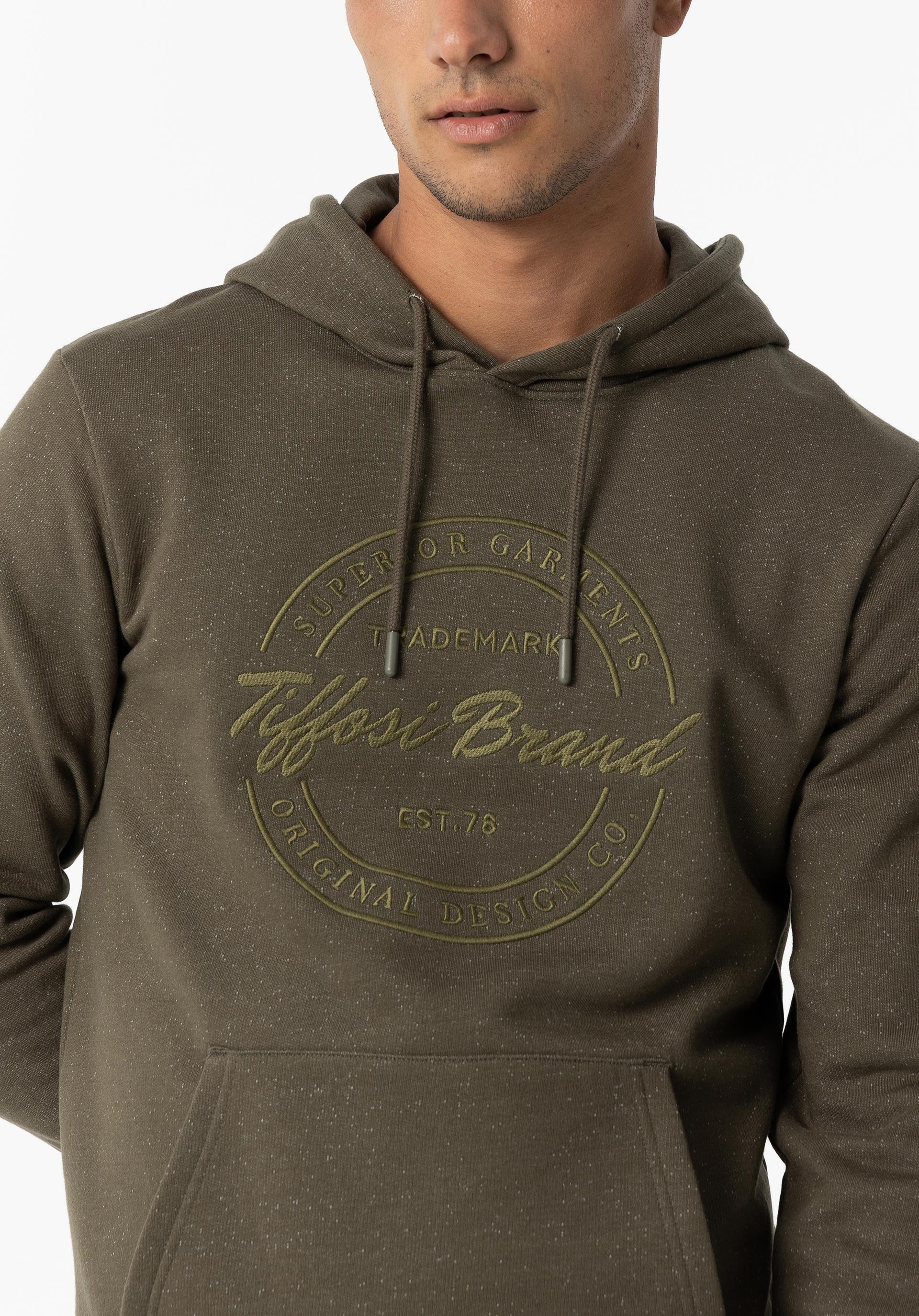 Hoodie com Bordado Frontal