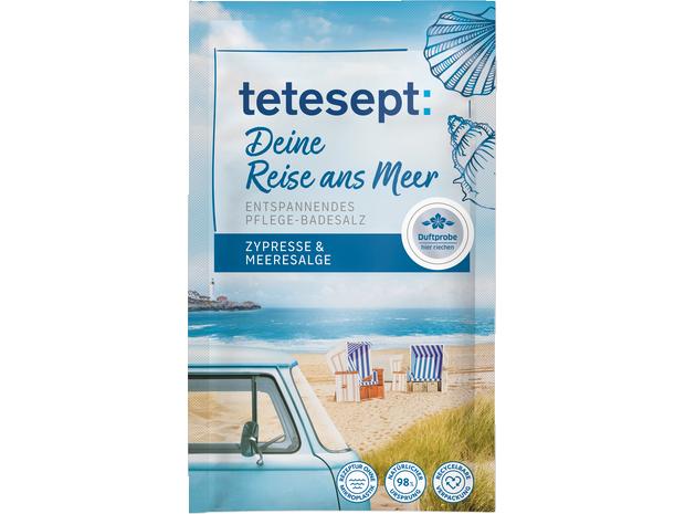 tetesept Badesalz Deine Reise ans Meer 60 g Badezusatz für ein Vollbad, das Seele und Geist verwöhnt