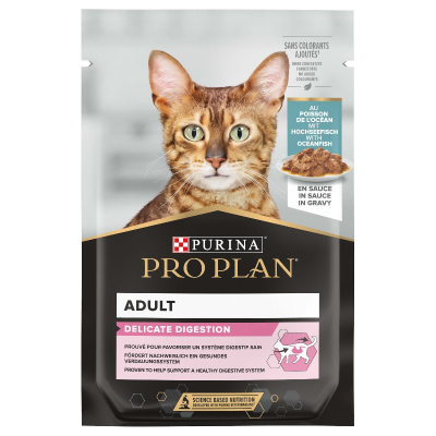 Pro Plan Katzenfutter Adult Delicate Digestion Hochseefisch in Sauce 85g