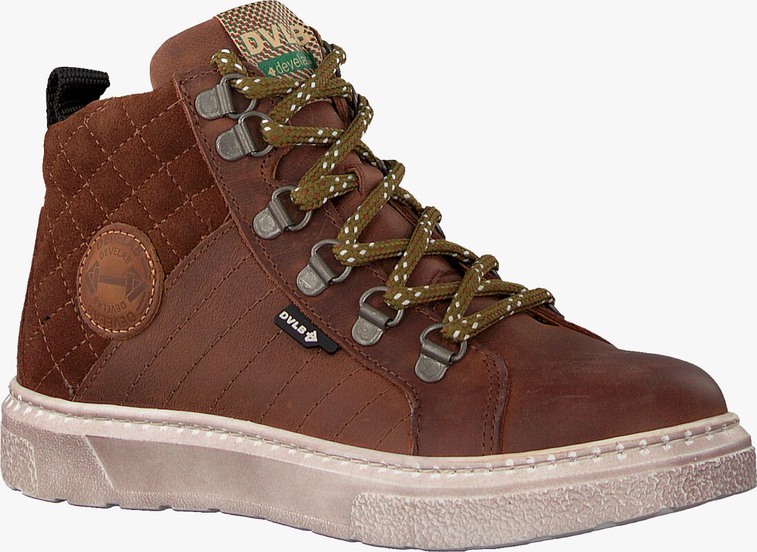 DEVELAB cognac develab hoge sneaker 41879