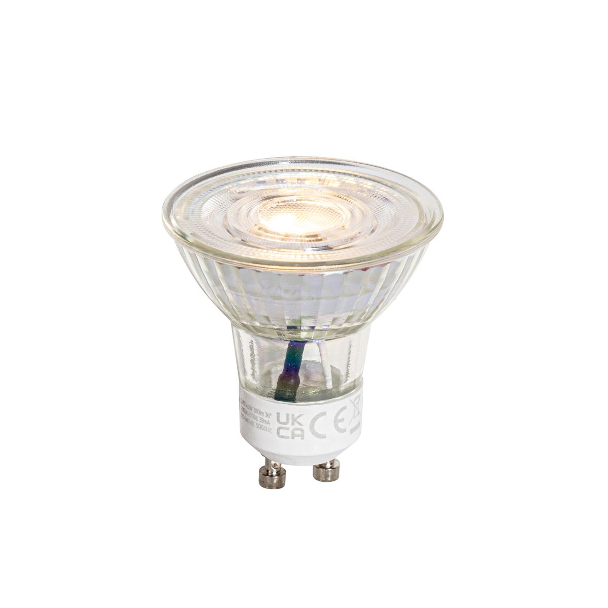Set van 5 GU10 50mm 3-staps dimbaar in Kelvin LED lampen helder 4.5W 380 lm 2000-2700K
