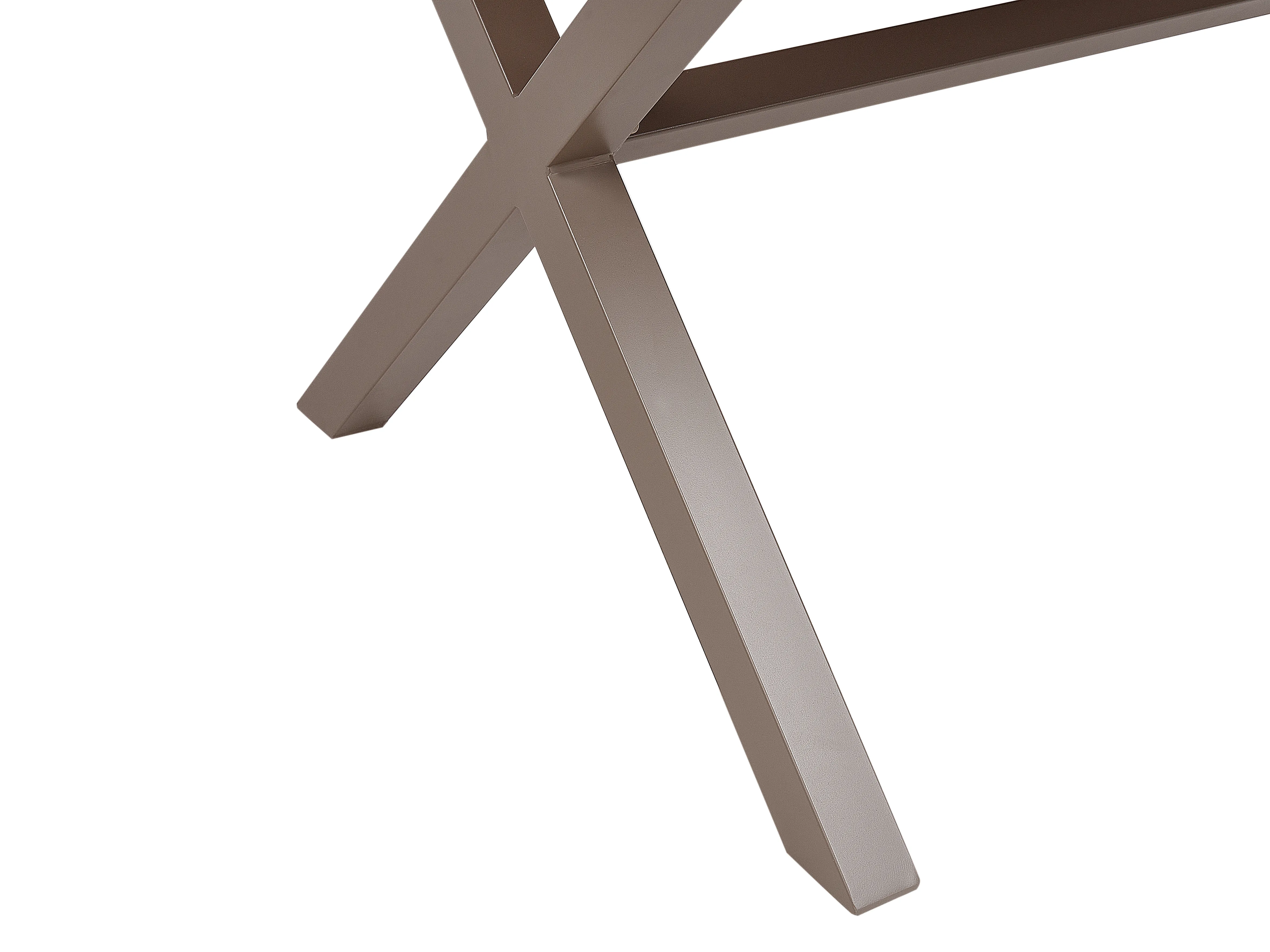 Tuin eettafel TIANO 160 cm 90 cm Metaal Taupe