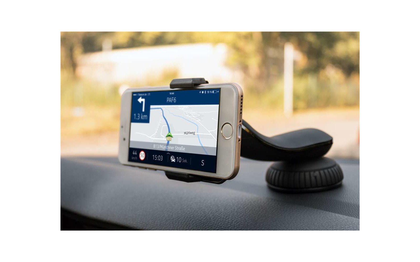 Goobay HALTER Universal (Saugfuß) Long LC Saugnapf Smartphone KfZ-Halterung