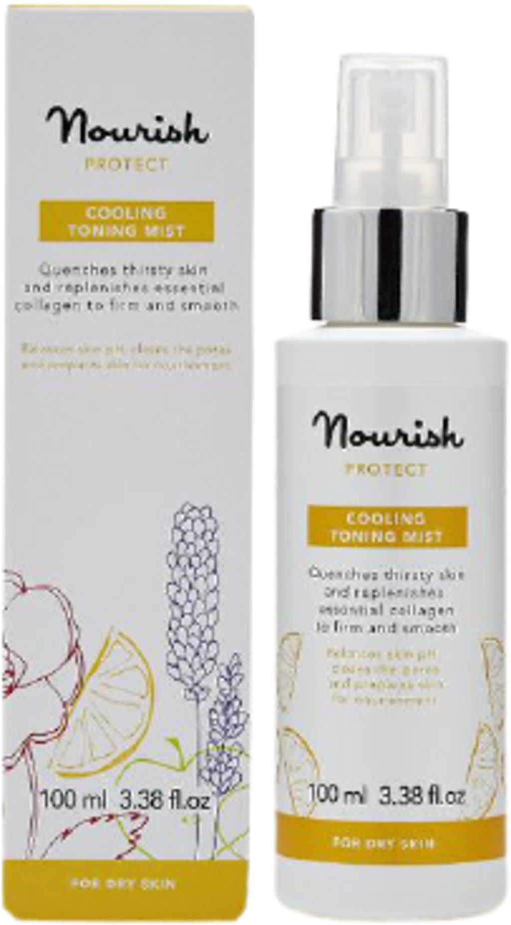Nourish London  Protect Cooling Toning Mist, 100 ml