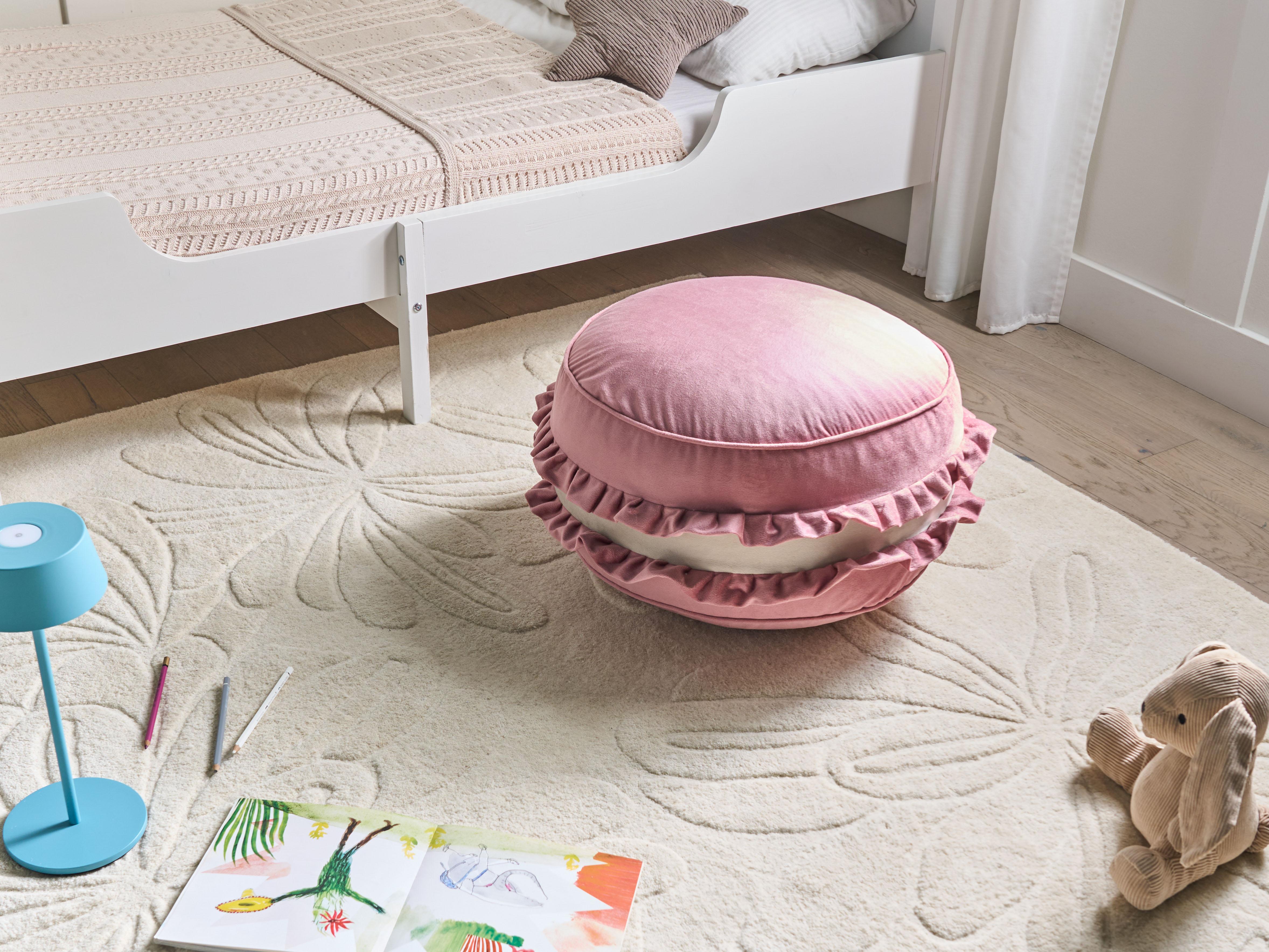 Kinderpoef MAROT Fluweel Roze