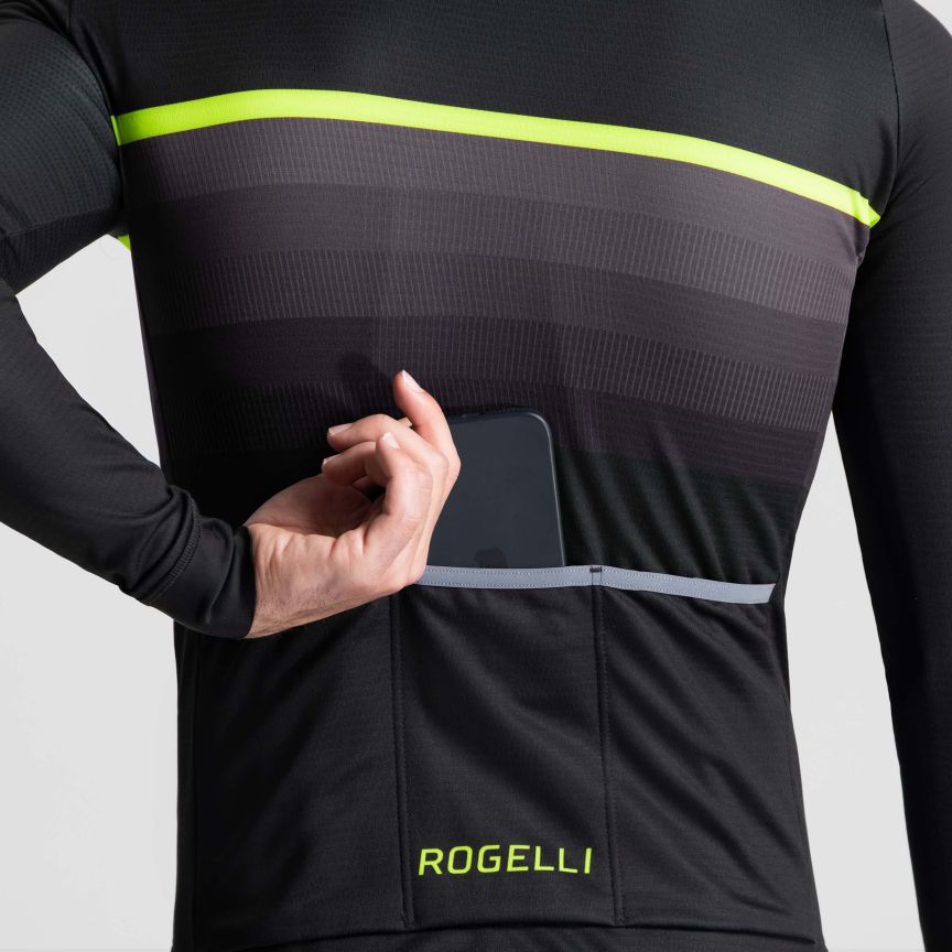 Rogelli Hero II Cykeljakke, Gul/sort