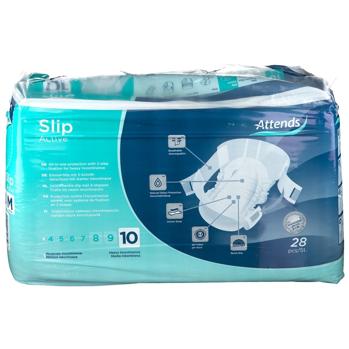 Attends® Slip Active 10 M