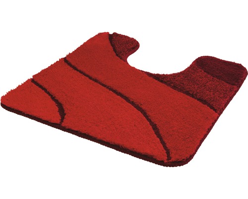 Toiletmat Kleine Wolke Wave 55 x 55 cm robijn