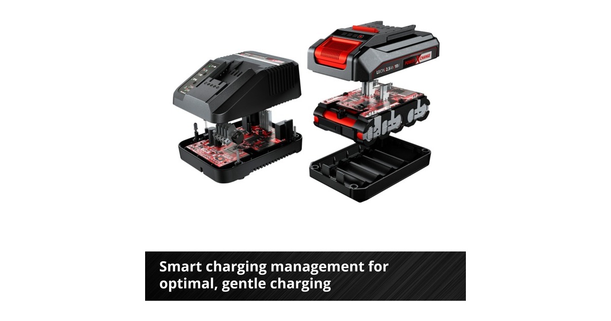 EINHELL18V 2,5Ah PXC Starter Kit set  (Zwart/rood)