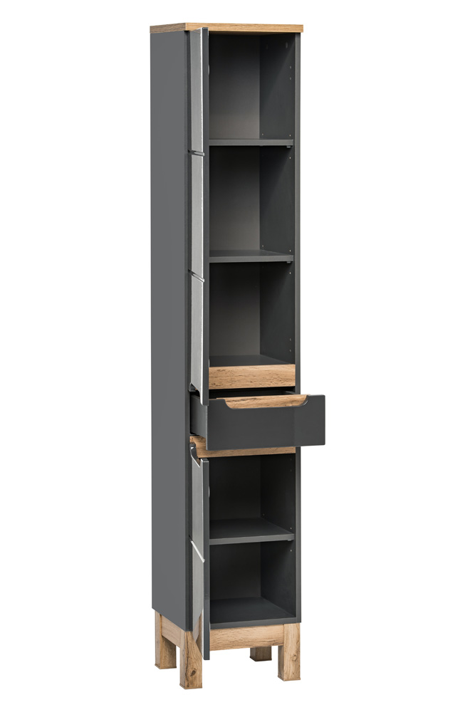 Comad Bali Grey 800 FSC kolomkast 187cm eiken/antraciet