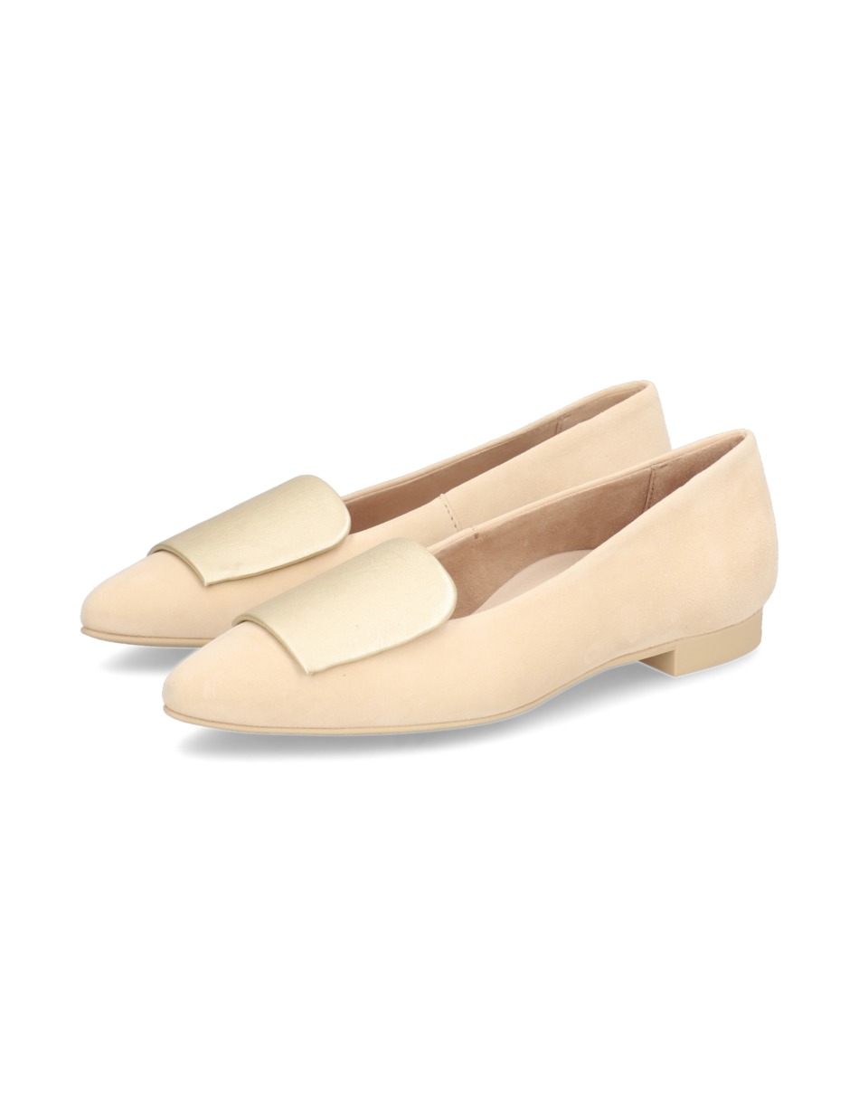 Veloursleder Ballerina