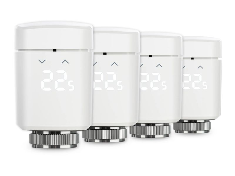 Eve Systems Heizkörperthermostat Eve Thermo 4er Set Smarte Heizkörperbedienung