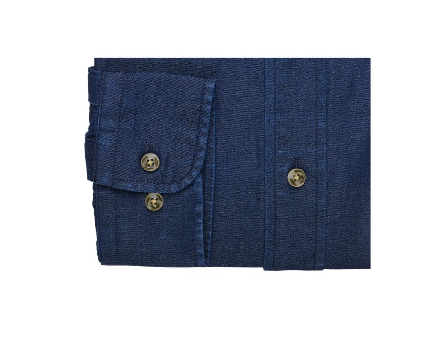 Chemise en jean homme Denim Foncé - CHESTON
